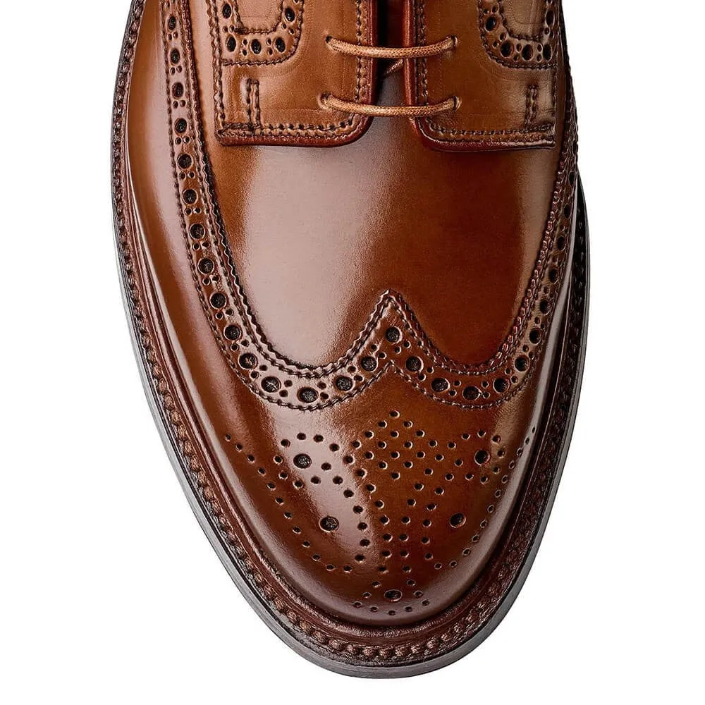 7CM/2.76 Inches CMR CHAMARIPA Men’s Elevator Dress Shoes - Yellow Brown Shell Cordovan Full Brogue Derby