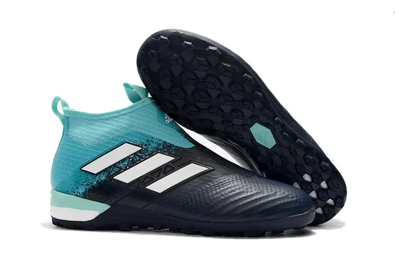 Adidas ACE Tango TF Grass Spikes Football Shoes Blue/Black/White