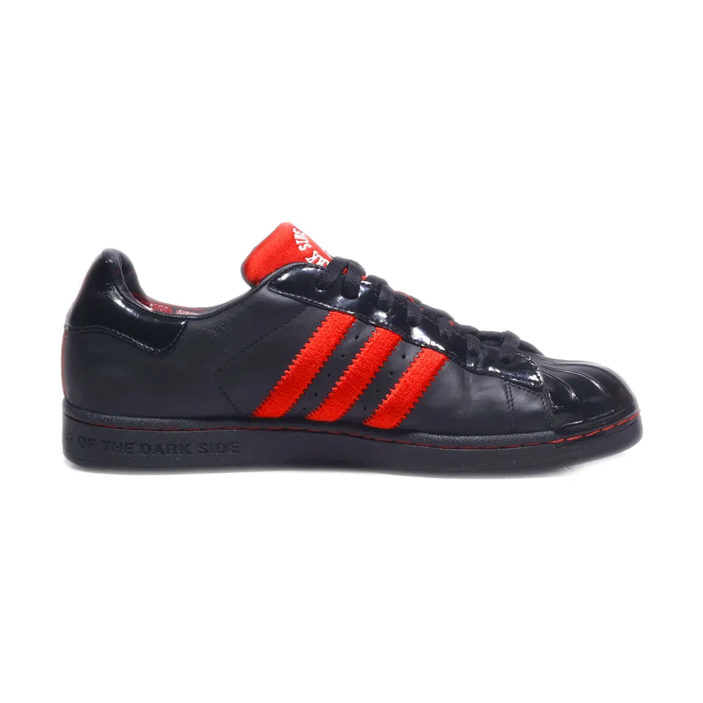 Adidas Star Wars Superstar Low-Top Sneakers Pu Leather Black Colour For Men