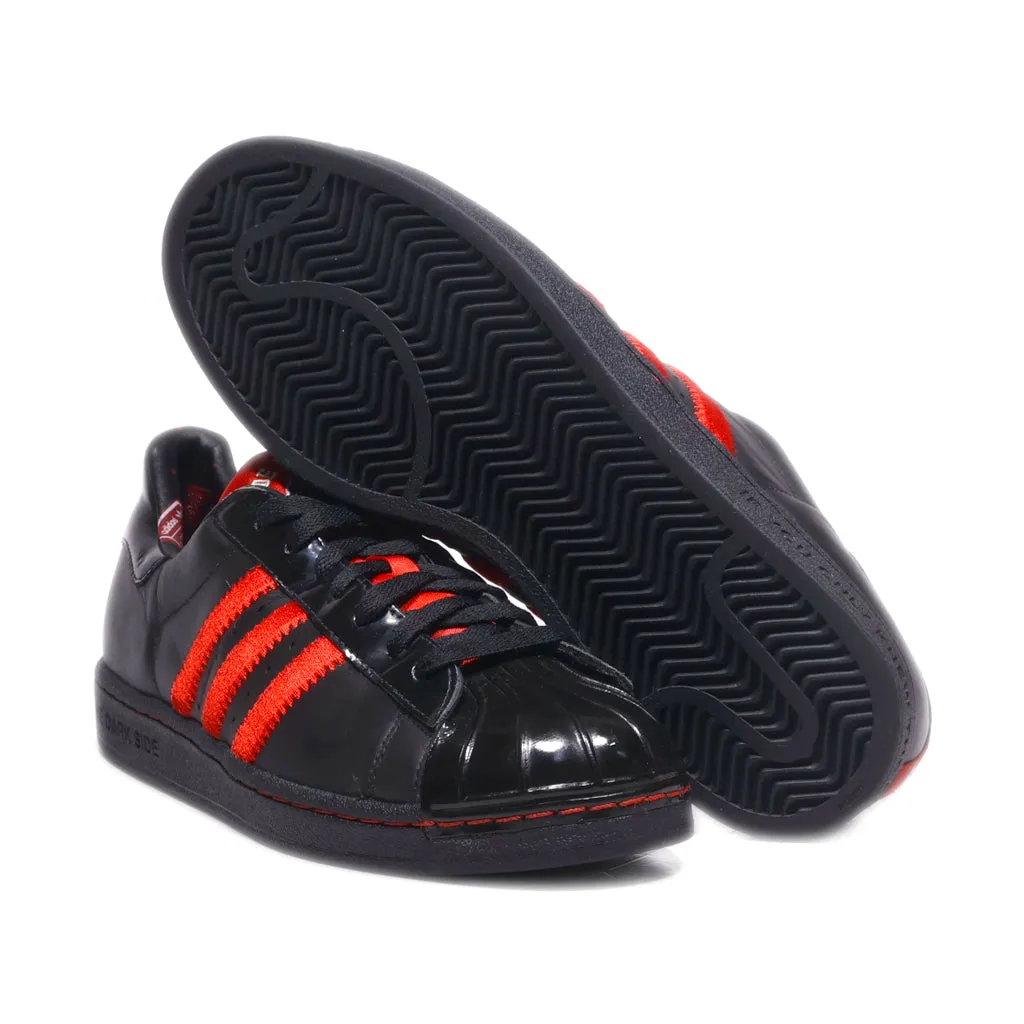 Adidas Star Wars Superstar Low-Top Sneakers Pu Leather Black Colour For Men