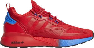 Adidas ZX 2K Boost 'Red Blue Gradient' Sneakers, Red