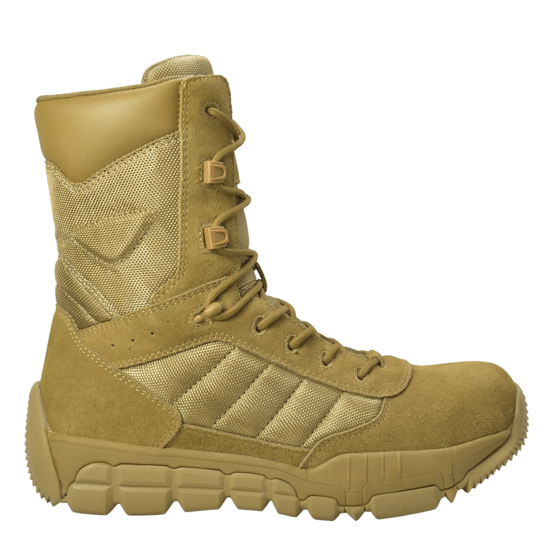 AdTec Men's 9" Suede Leather Side Zipper Composite Toe Tactical Boot Coyote