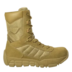 AdTec Men's 9" Suede Leather Side Zipper Composite Toe Tactical Boot Coyote