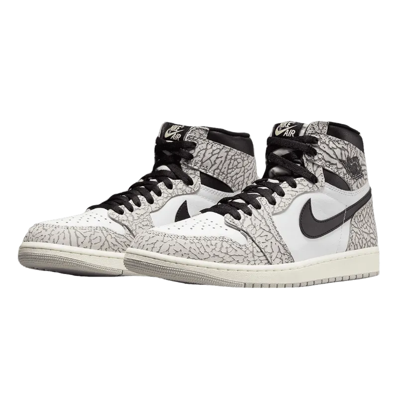 Air Jordan 1 High White Cement