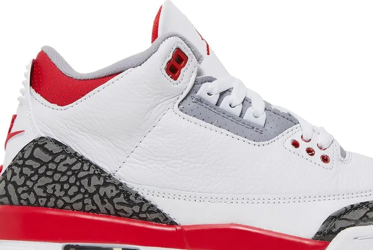 Air Jordan 3 Retro GS Fire Red 2022, white