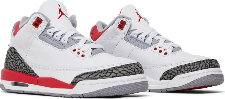 Air Jordan 3 Retro GS Fire Red 2022, white