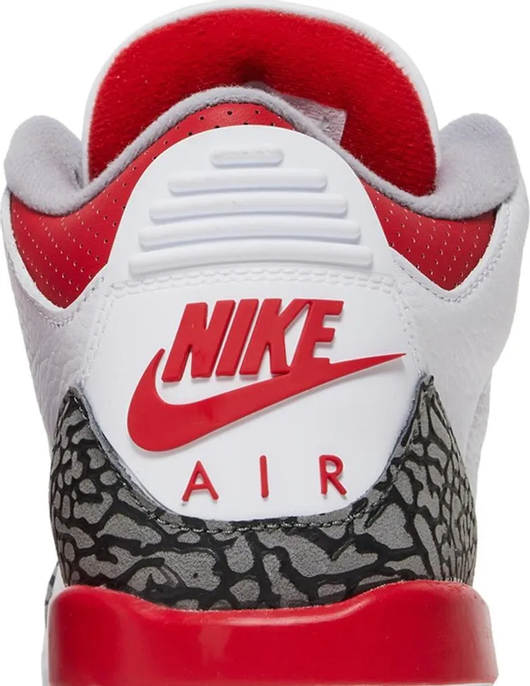 Air Jordan 3 Retro GS Fire Red 2022, white