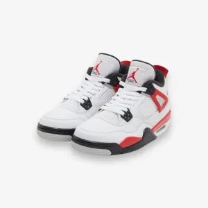 Air Jordan 4 Retro (GS) White Fire Red Black 408452-161