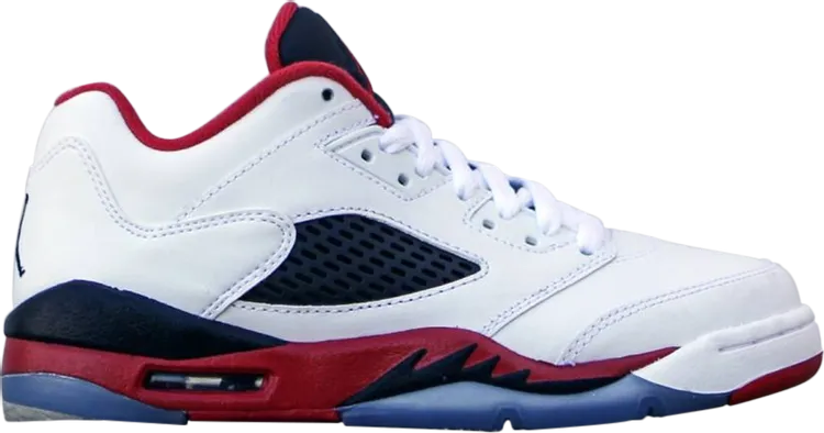 Air Jordan 5 Retro Low PS Fire Red, white