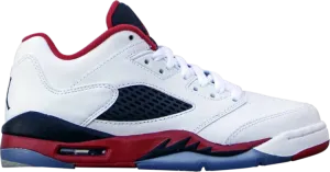 Air Jordan 5 Retro Low PS Fire Red, white