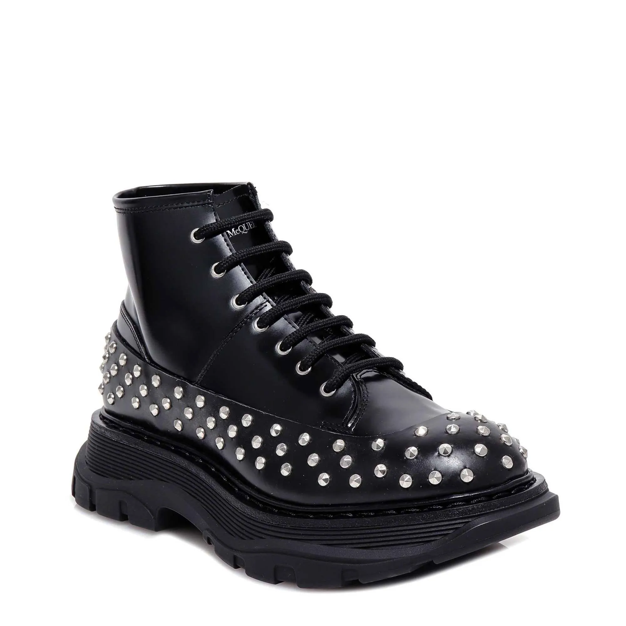 Alexander McQueen Hybrid Studded Ankle Boots