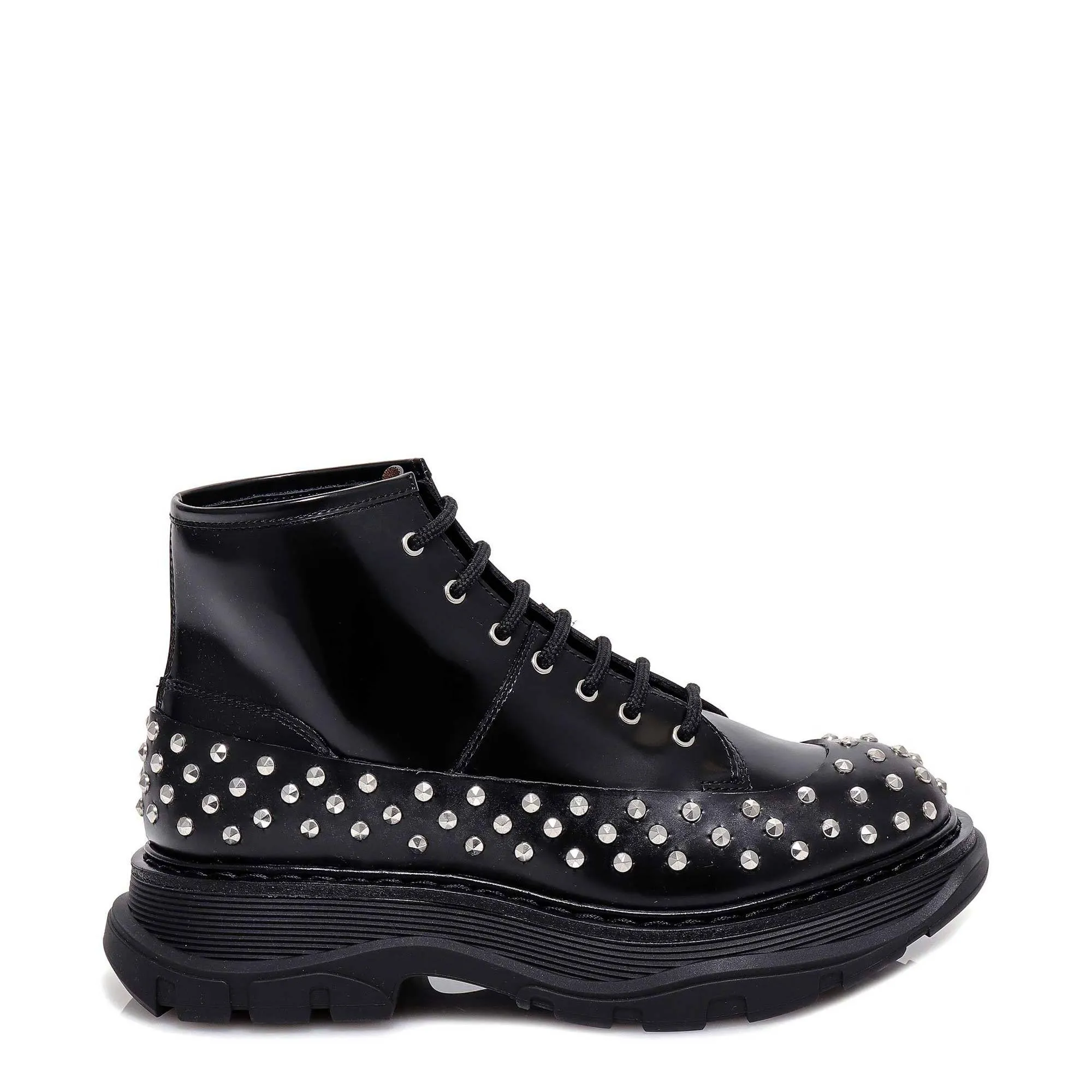 Alexander McQueen Hybrid Studded Ankle Boots