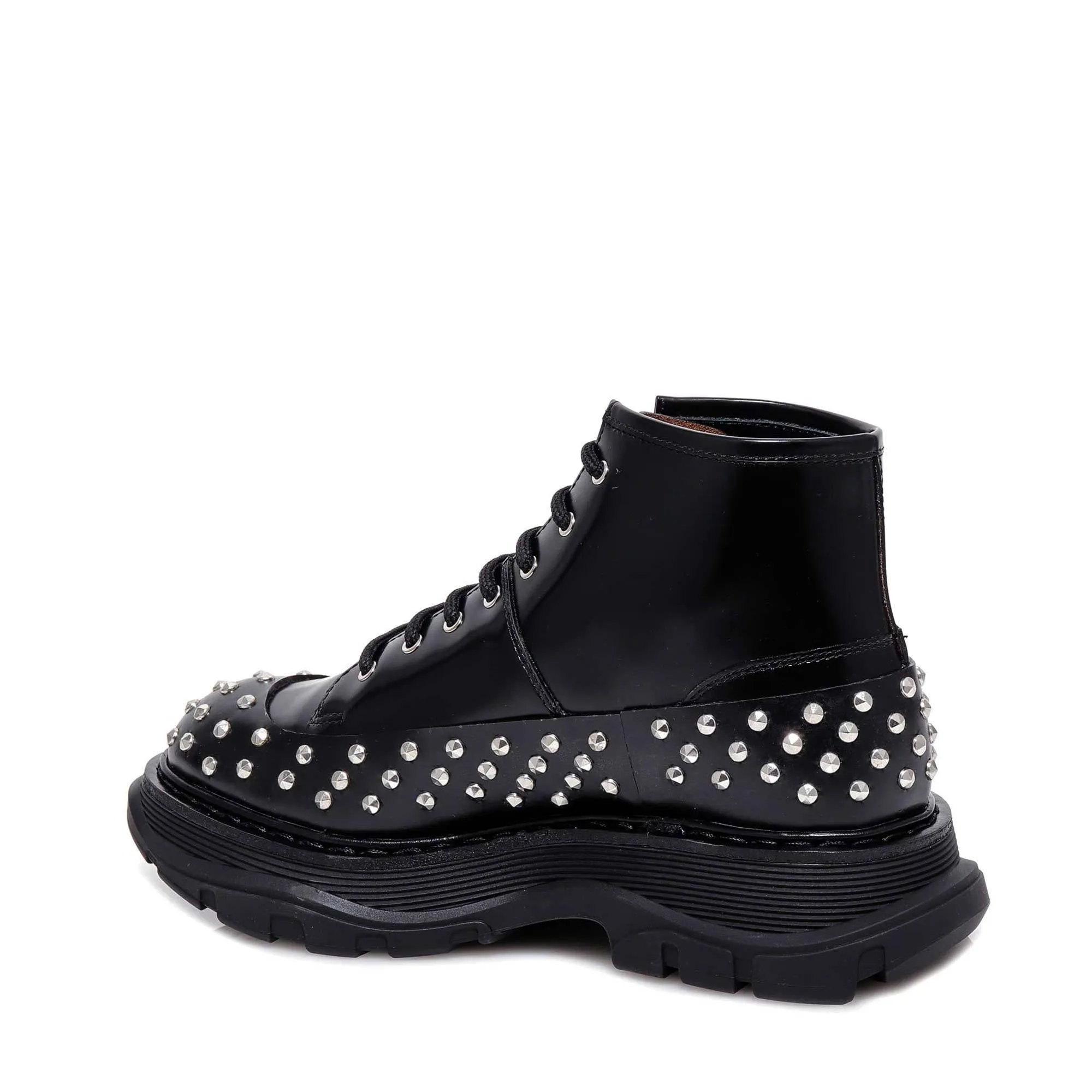 Alexander McQueen Hybrid Studded Ankle Boots