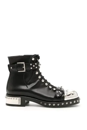 Alexander McQueen Toe Cap Studded Boots