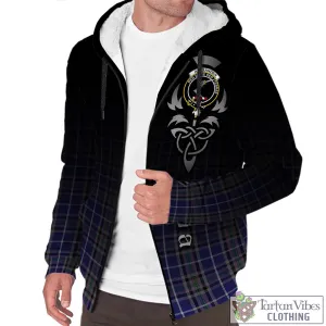 Alexander of Menstry Tartan Sherpa Hoodie Featuring Alba Gu Brath Family Crest Celtic Inspired