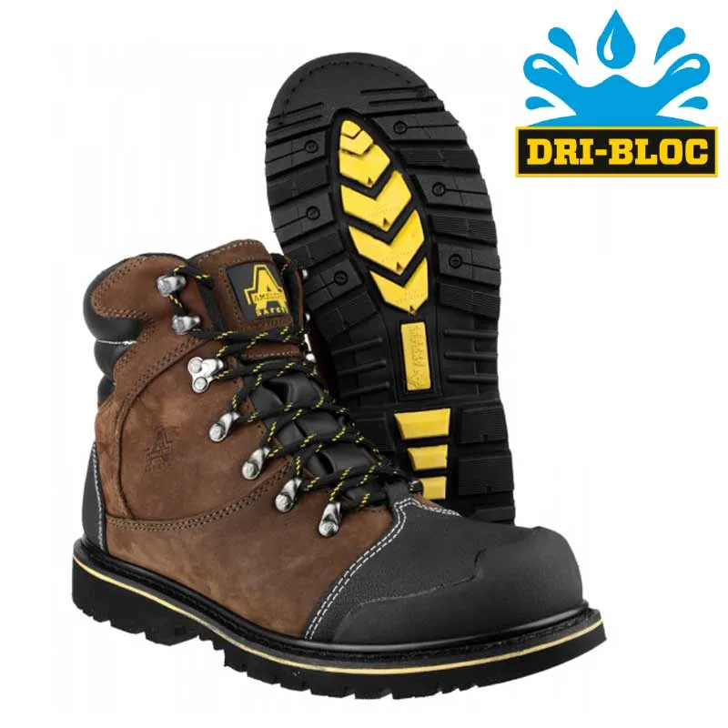 Amblers Brown Waterproof Boot S3 FS227