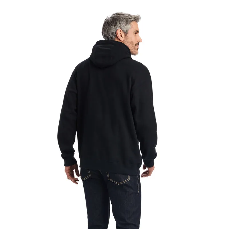 'Ariat' Men's Protect & Serve Block Hoodie - Black