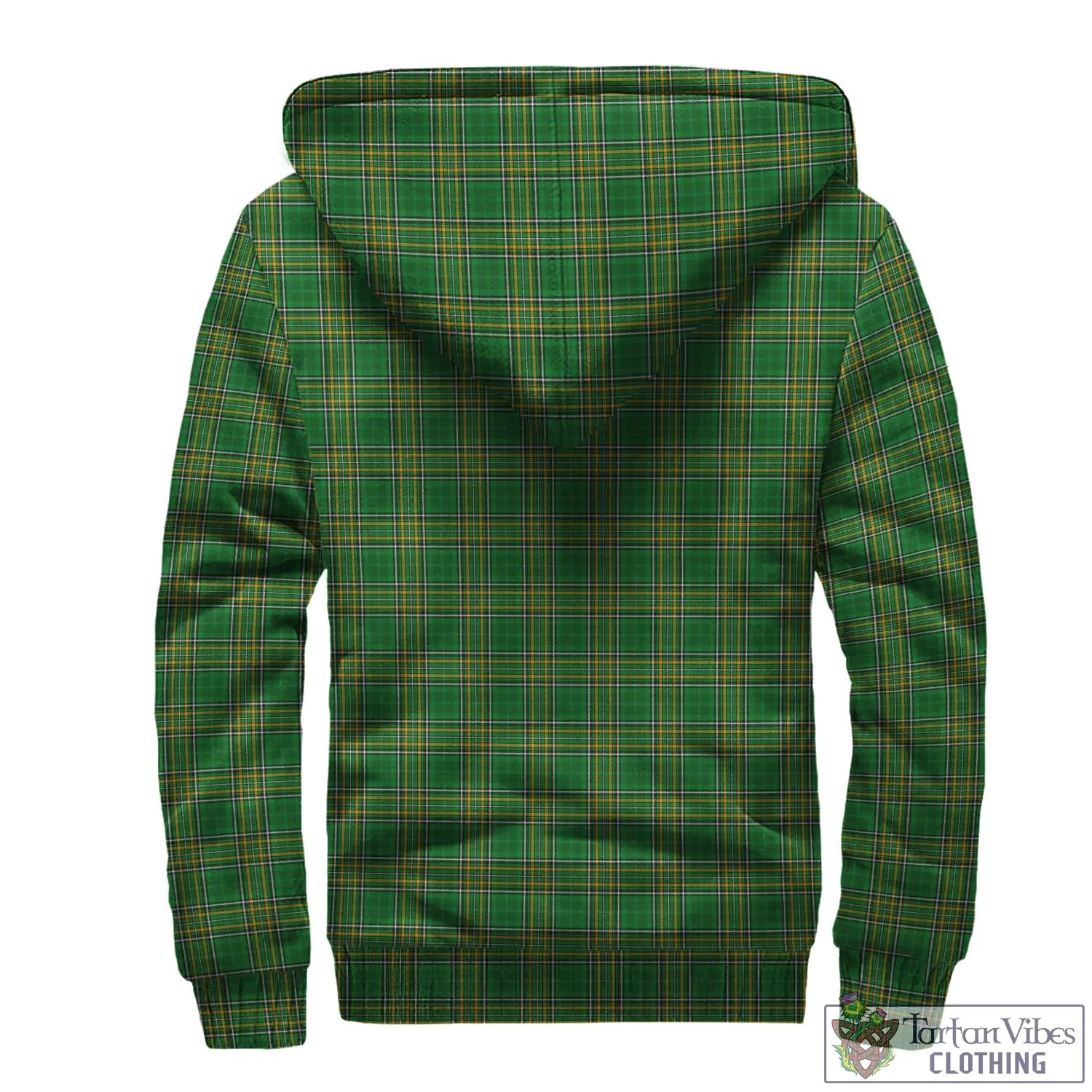 Ashe Irish Clan Tartan Sherpa Hoodie with Coat of Arms