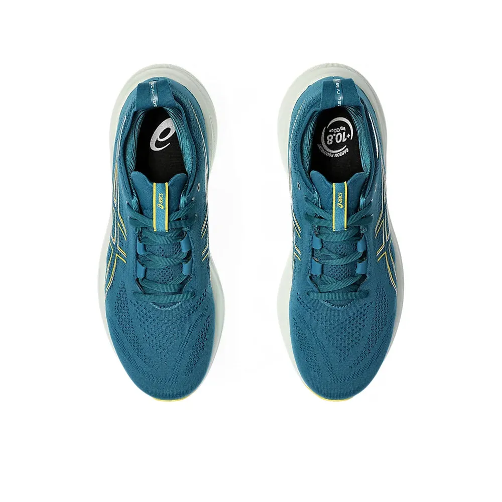 ASICS GEL NIMBUS 26 MEN'S (EVENING TEAL/ LIGHT MUSTARD) RUNNING SHOES