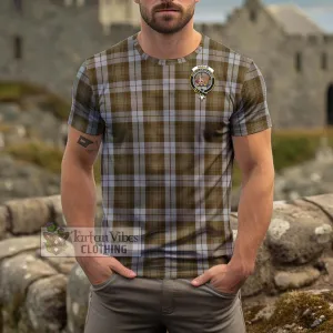 Baillie Dress Tartan Cotton T-Shirt with Family Crest