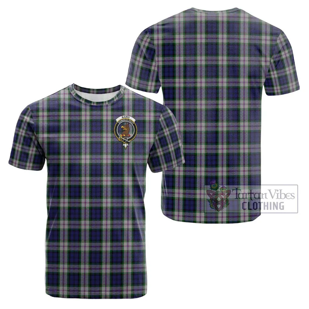 Baird Dress Tartan Cotton T-Shirt with Family Crest