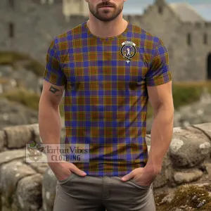 Balfour Tartan Cotton T-Shirt with Family Crest