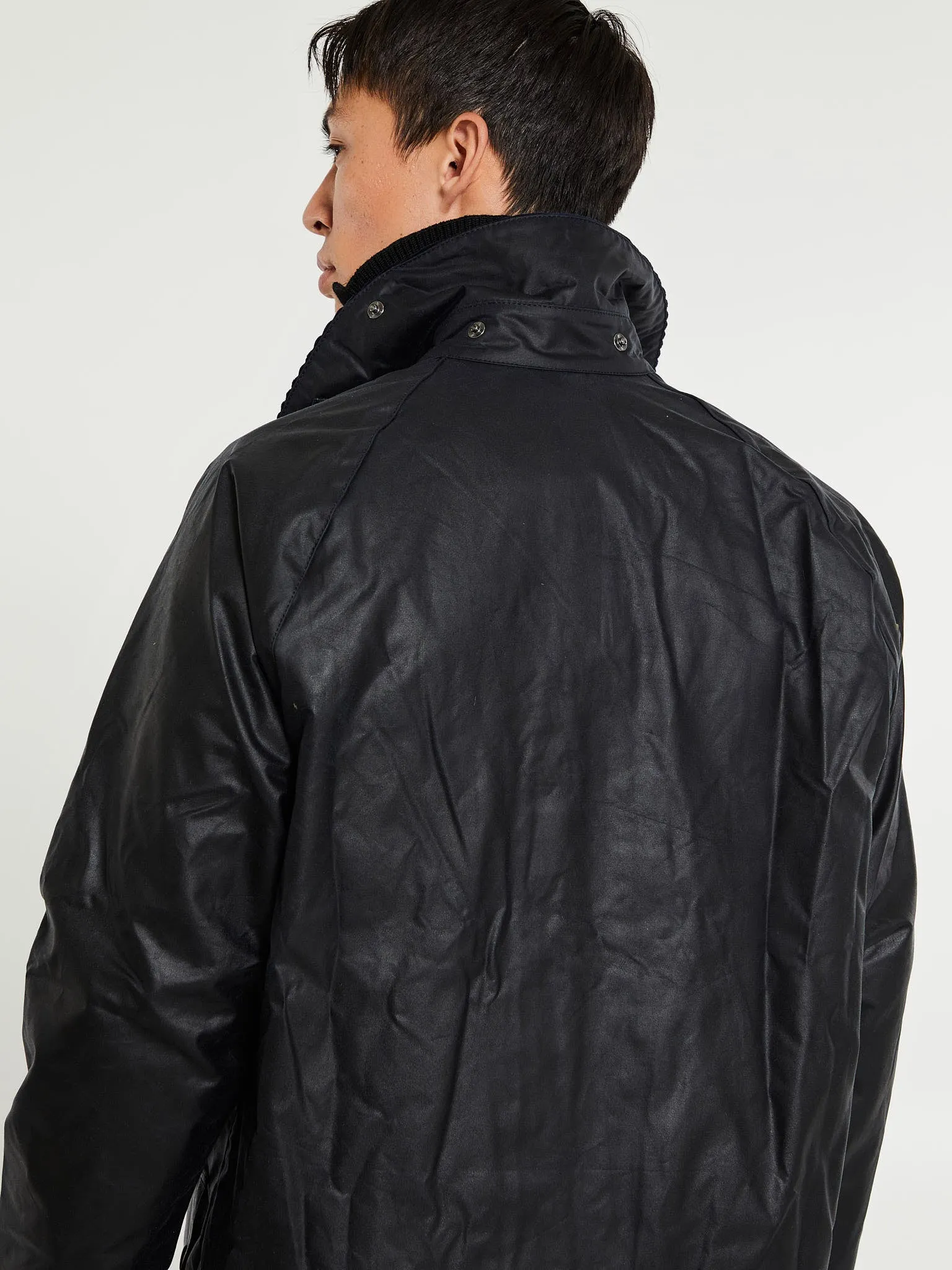 Beaufort Wax Jacket in Navy