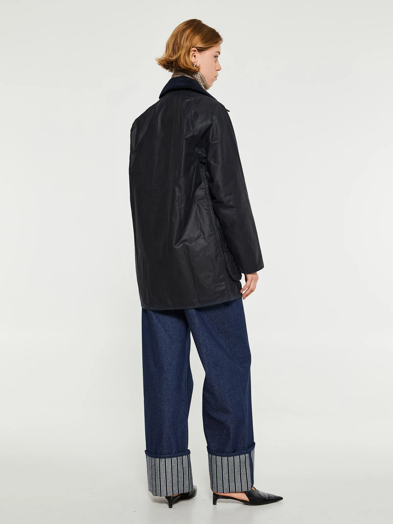 Beaufort Wax Jacket in Navy