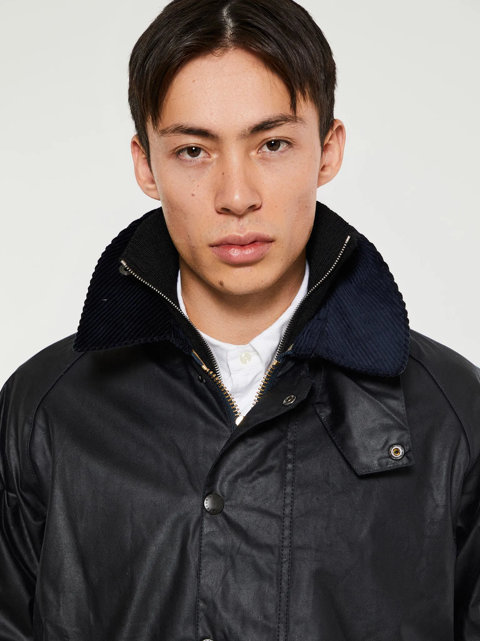 Beaufort Wax Jacket in Navy