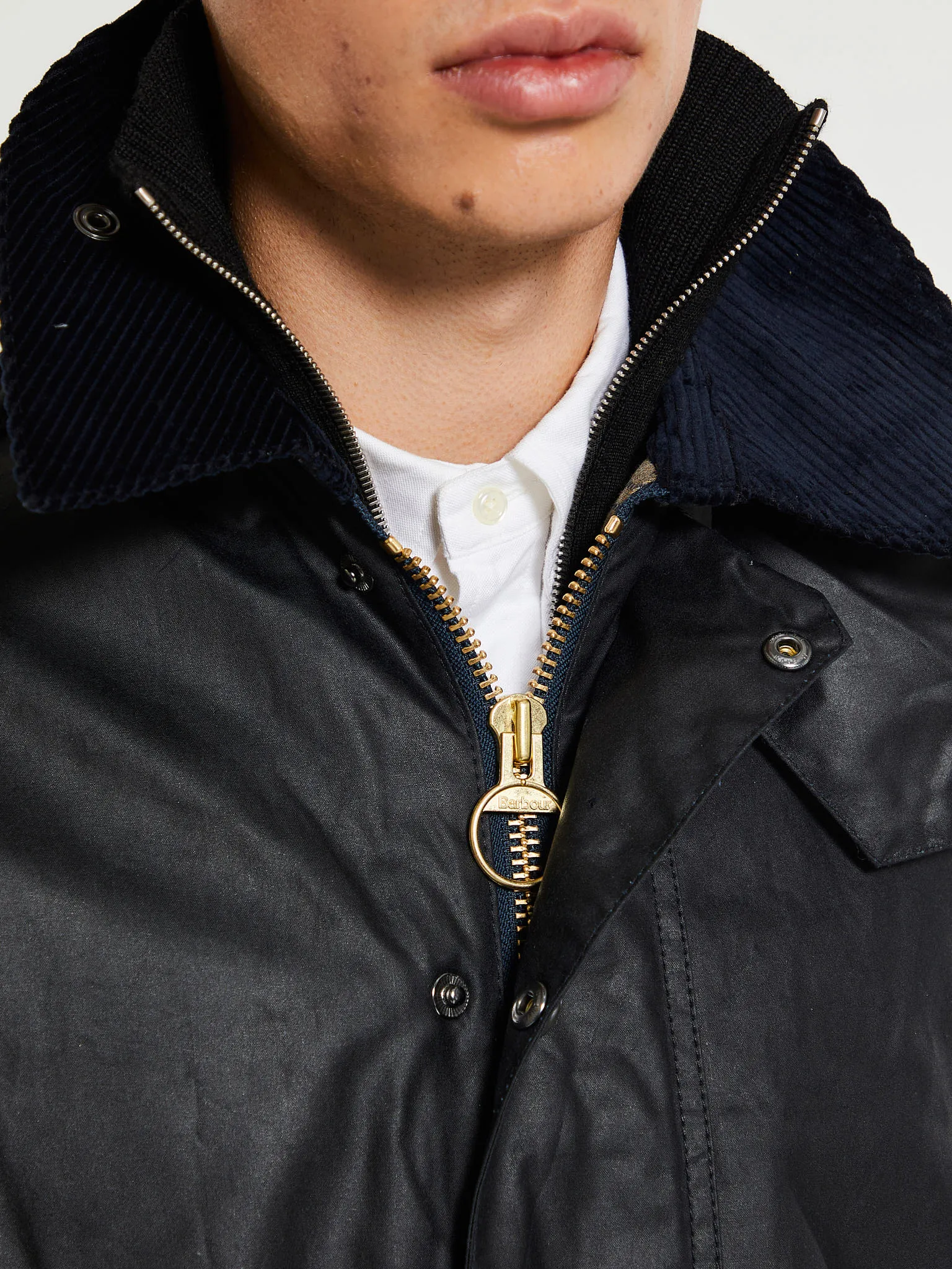 Beaufort Wax Jacket in Navy