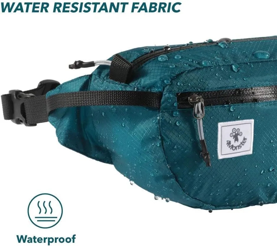 Best Hiking Waist Pack 2L Waterproof Fanny Pack for Men Women