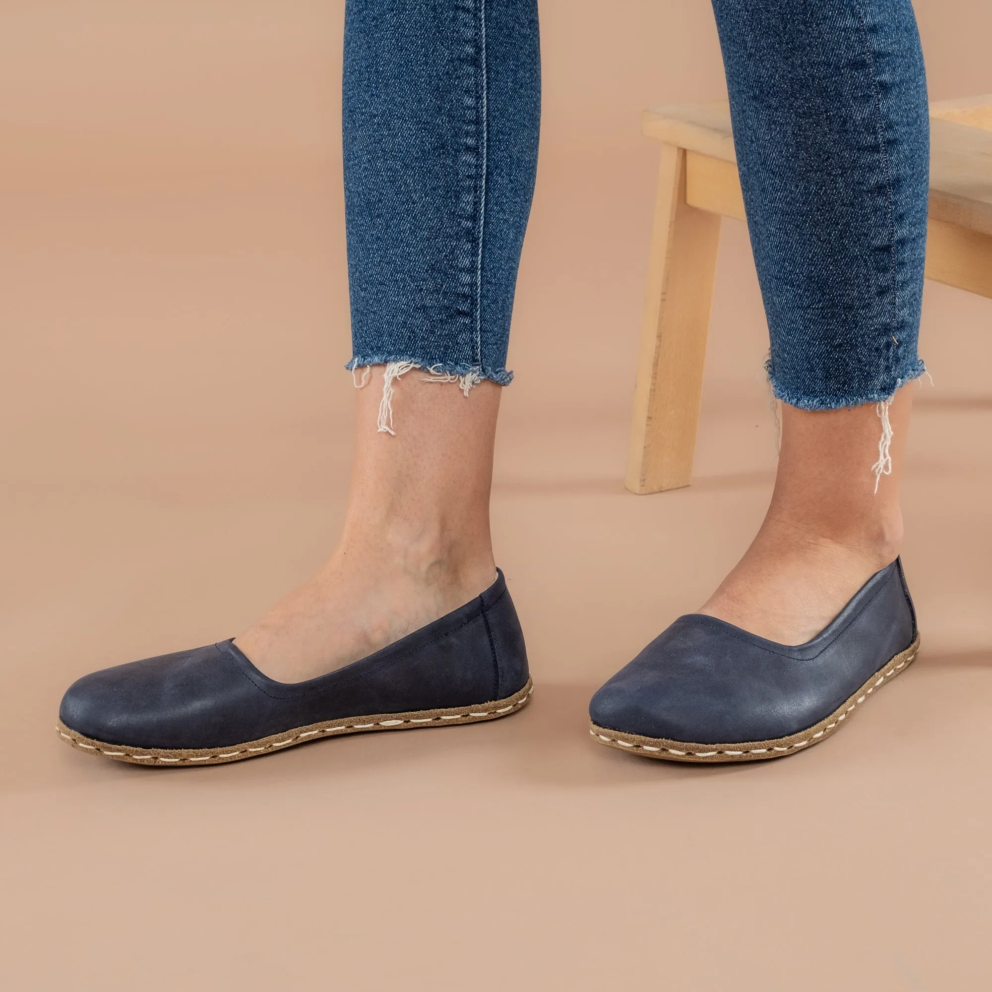 Blue Barefoot Ballet Flats