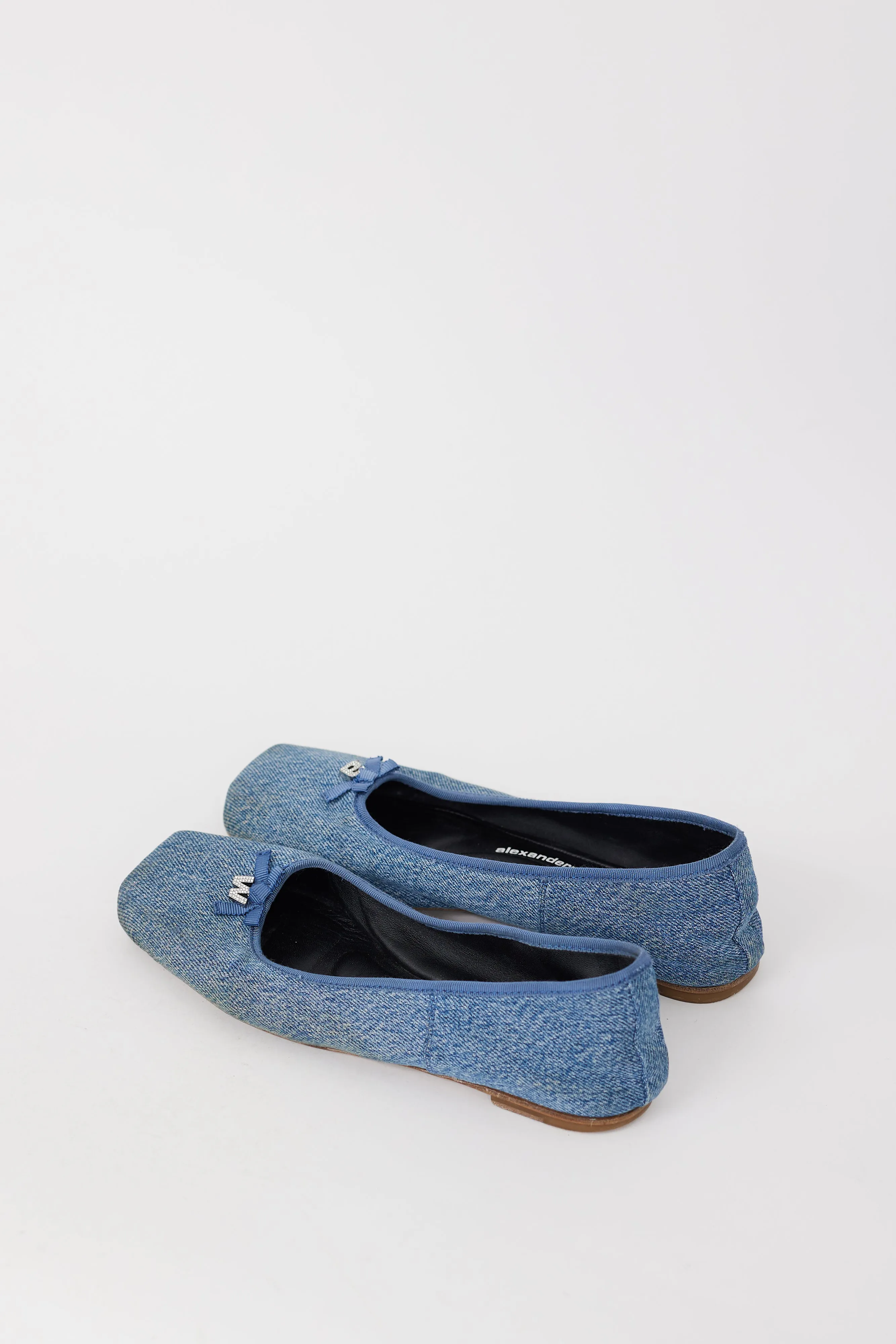 Blue Denim Billie Embellished Ballet Flat