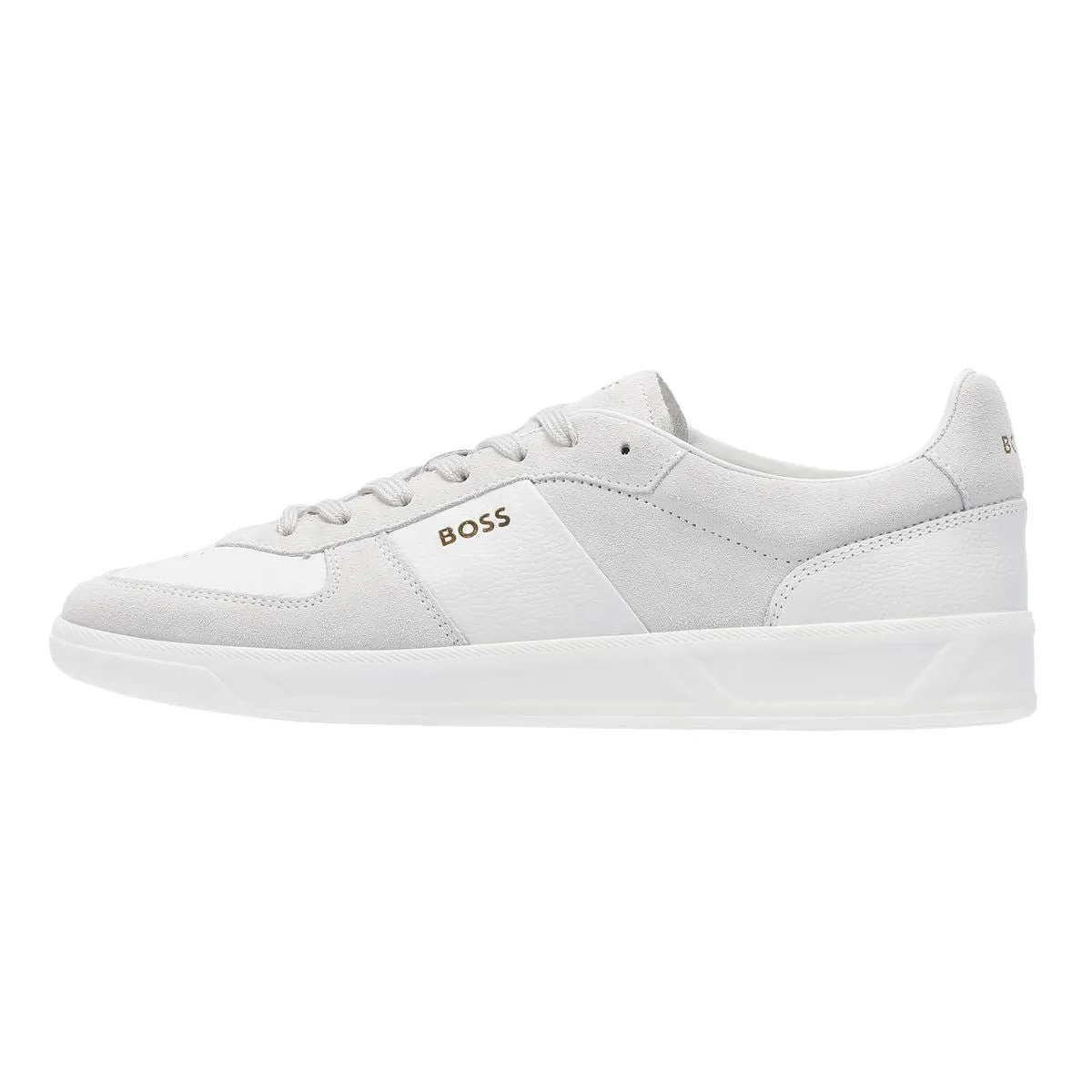 Boss Brandon Suede/Leather Men's White Trainers