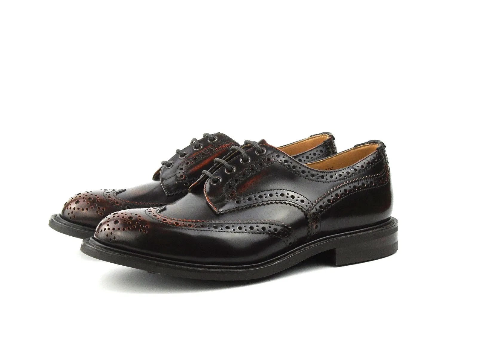 Bourton Country Brogue Shoe - Brown/Tan Bookbinder