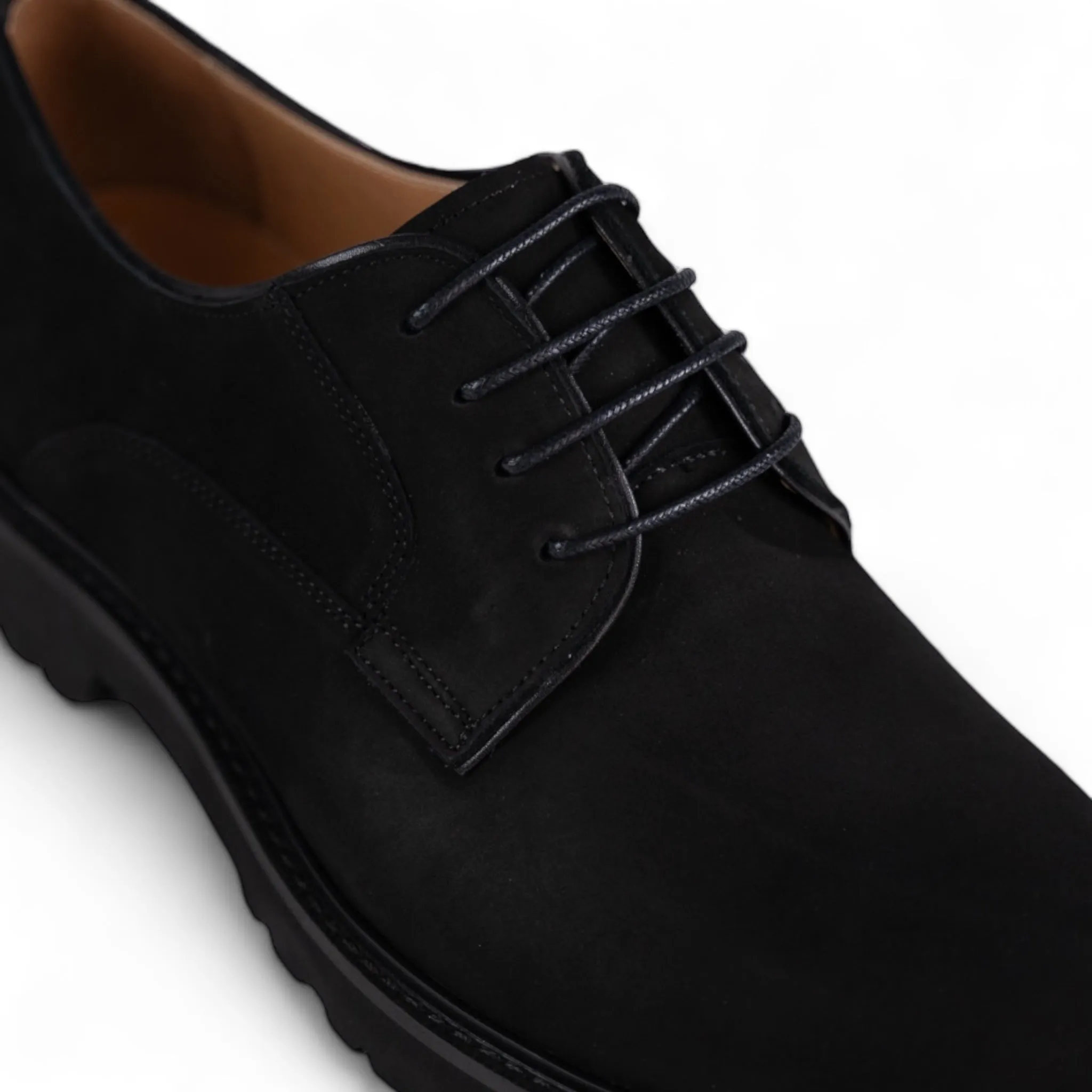 Bowry Black Derby Shoes