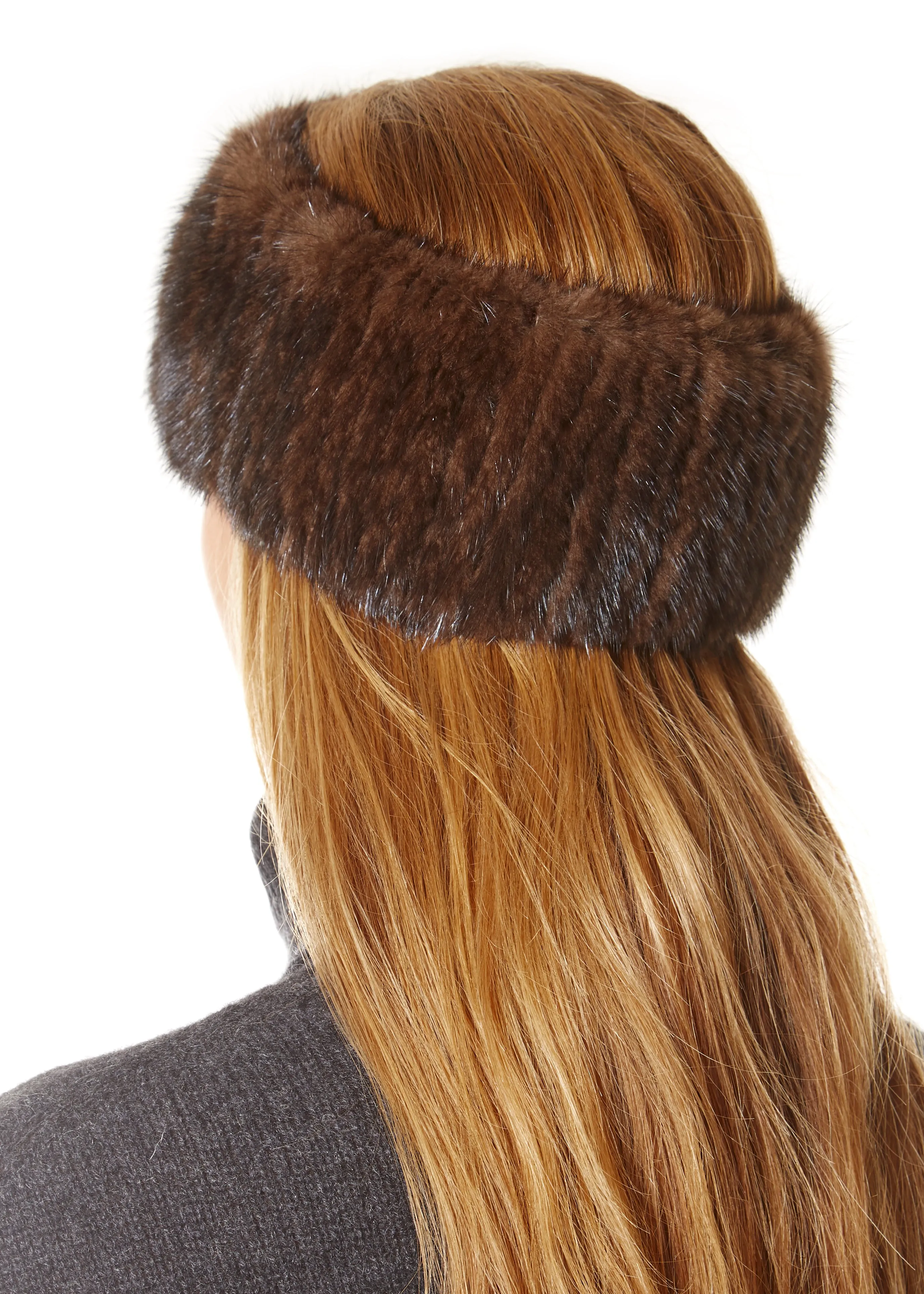 Brown Mink Headband