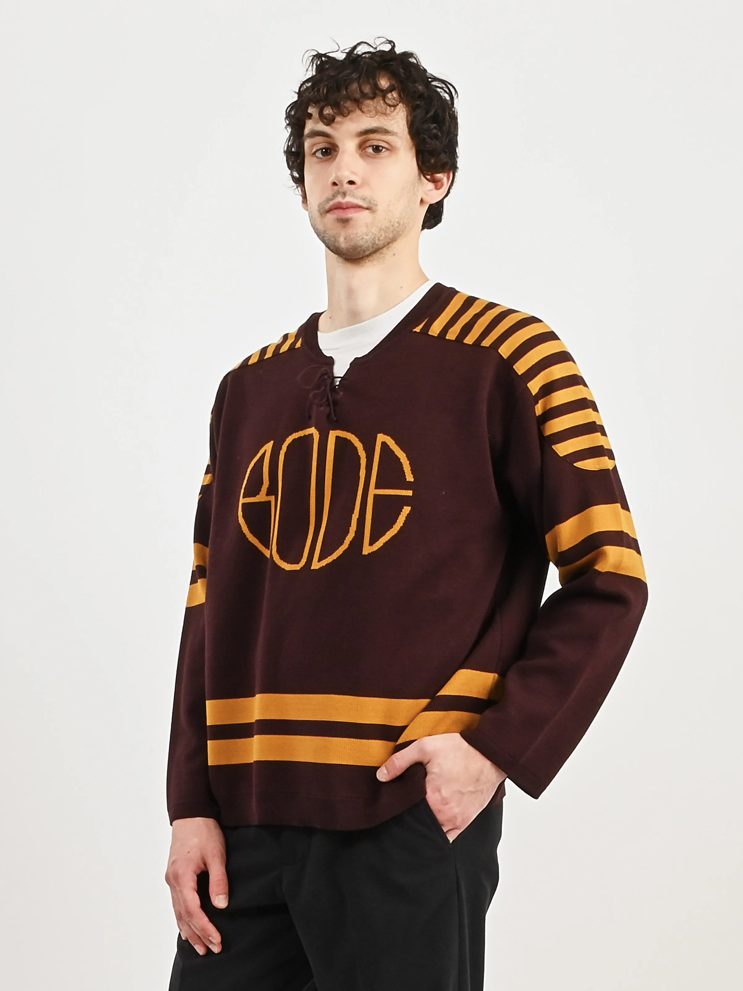 Brown/Yellow Rink Sweater