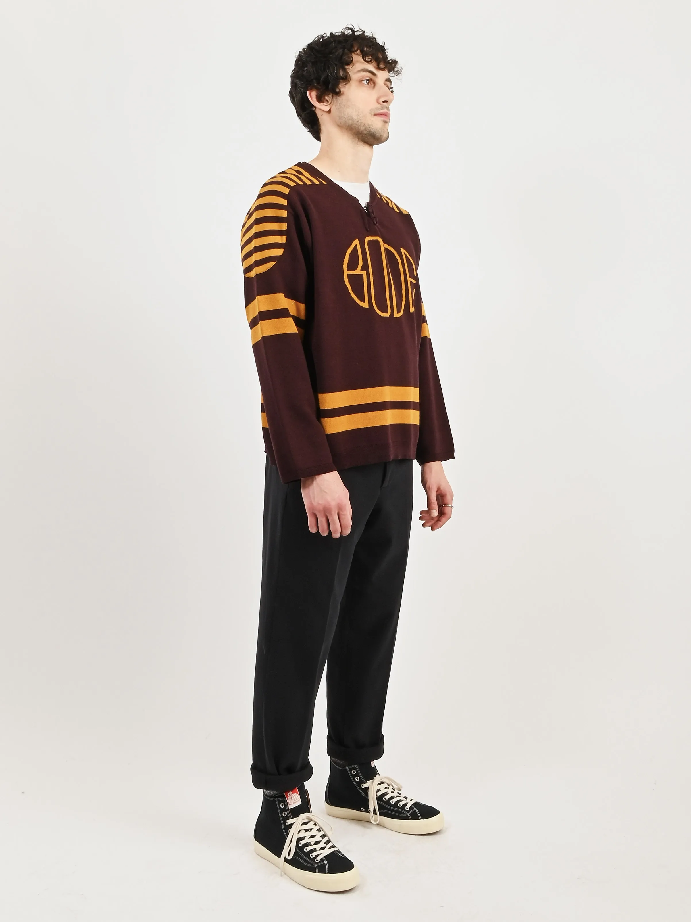 Brown/Yellow Rink Sweater