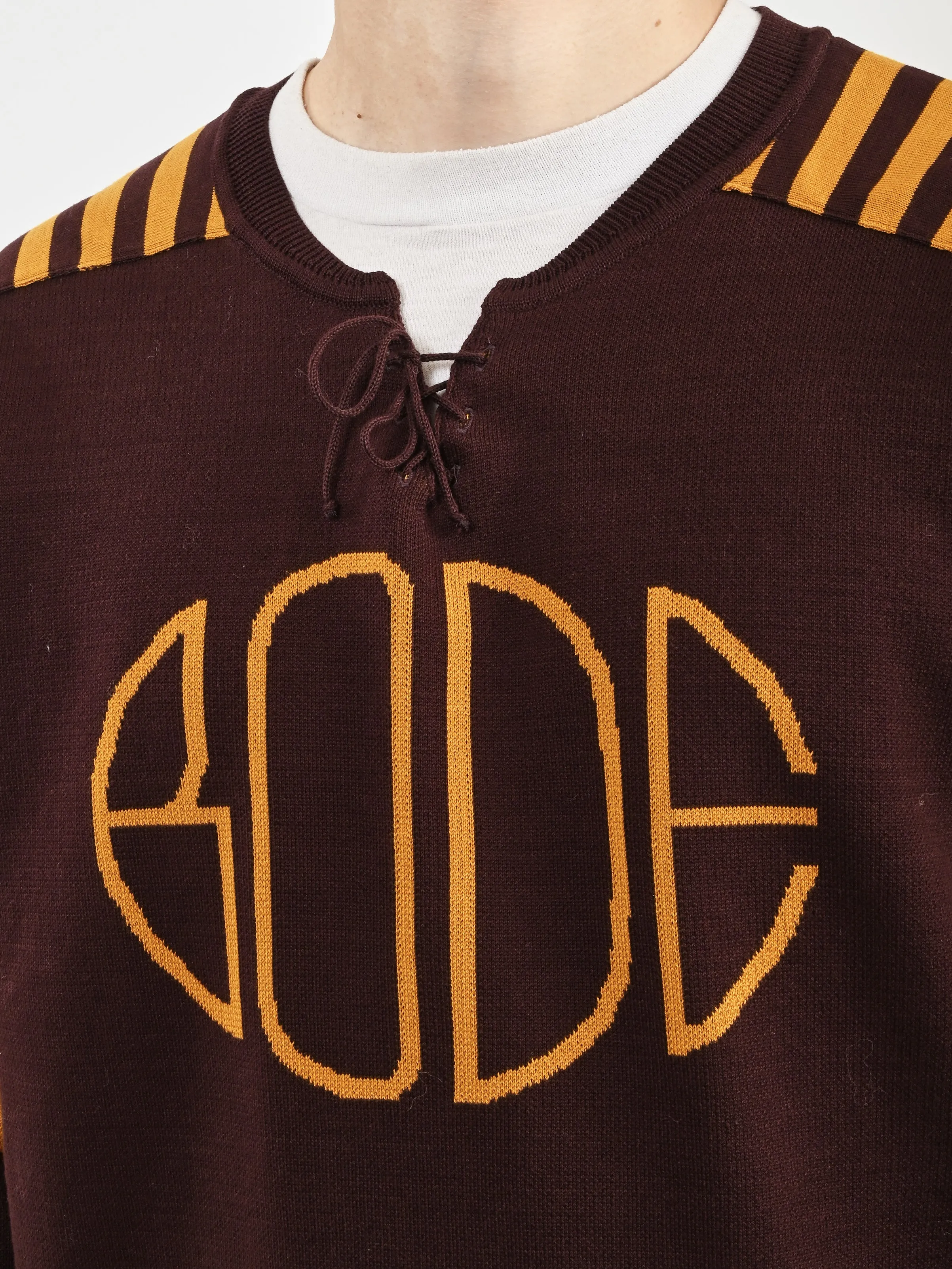 Brown/Yellow Rink Sweater