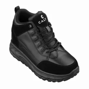 CALTO - S22797 - 4 Inches Taller (Black) - Hiking Style Boots