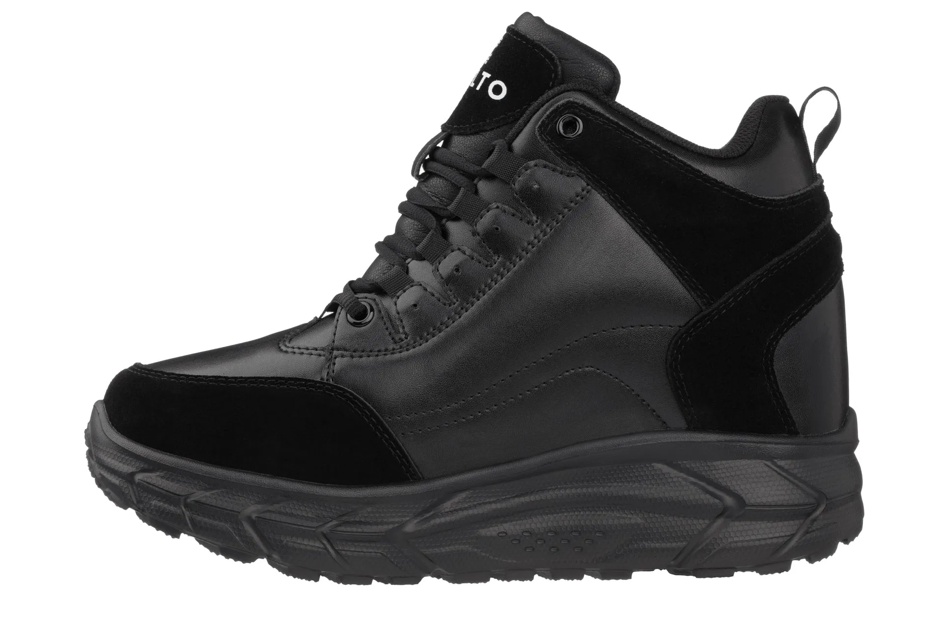 CALTO - S22797 - 4 Inches Taller (Black) - Hiking Style Boots