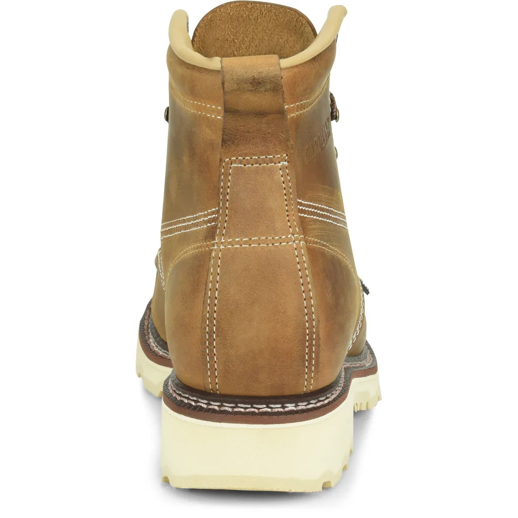 Carolina Men's Ferric 6" Steel Toe Moc Toe Work Boot - Brown - CA7514