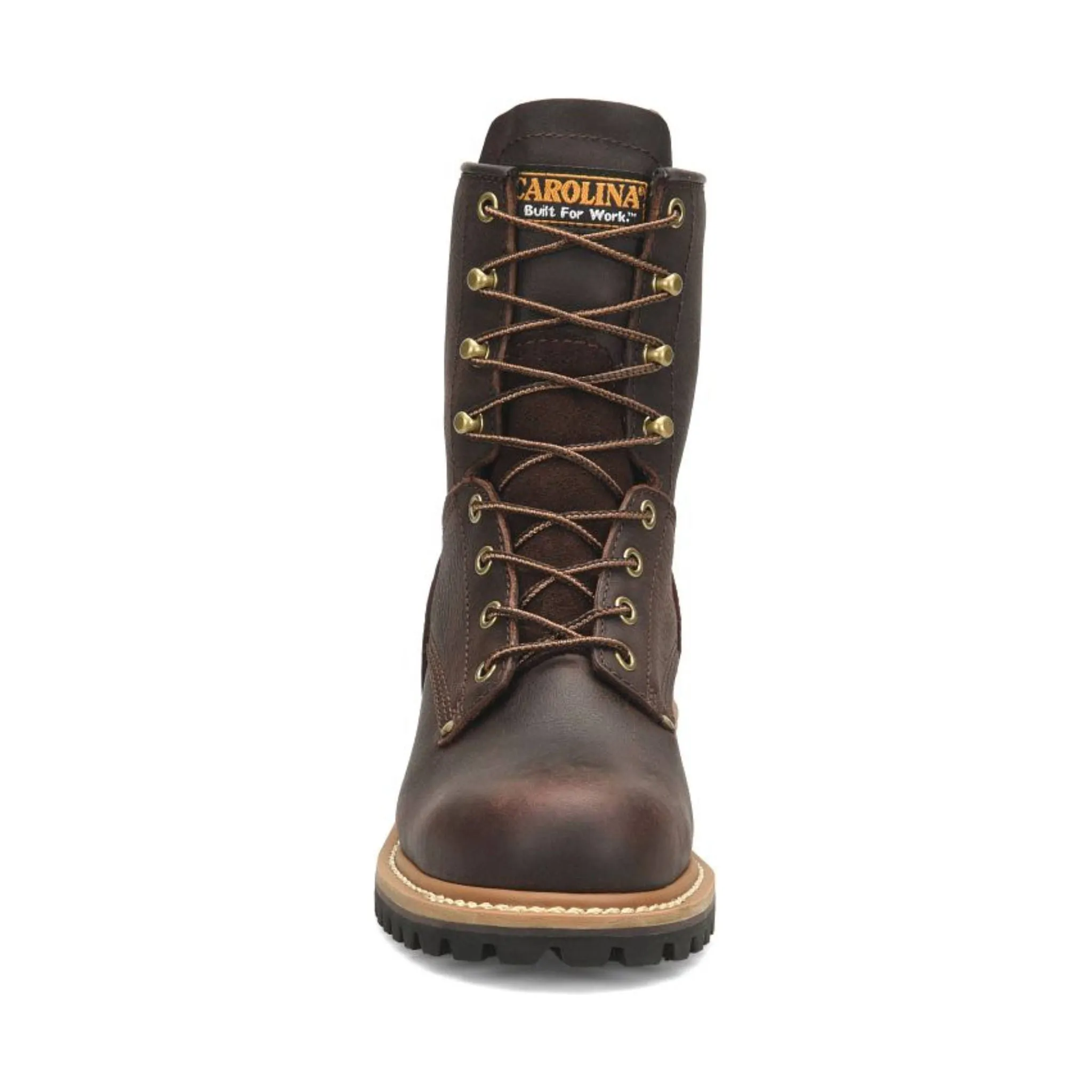 Carolina Women's Elm 8 Inch Steel Toe Logger Work Boots - Dark Brown