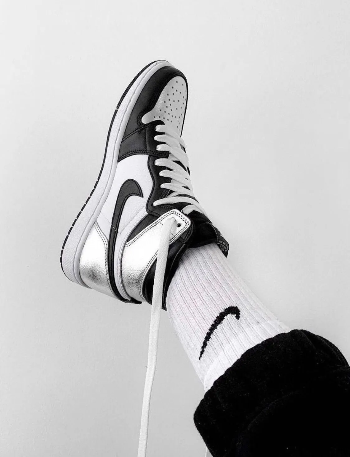 CE - AJ1 High Black Silver