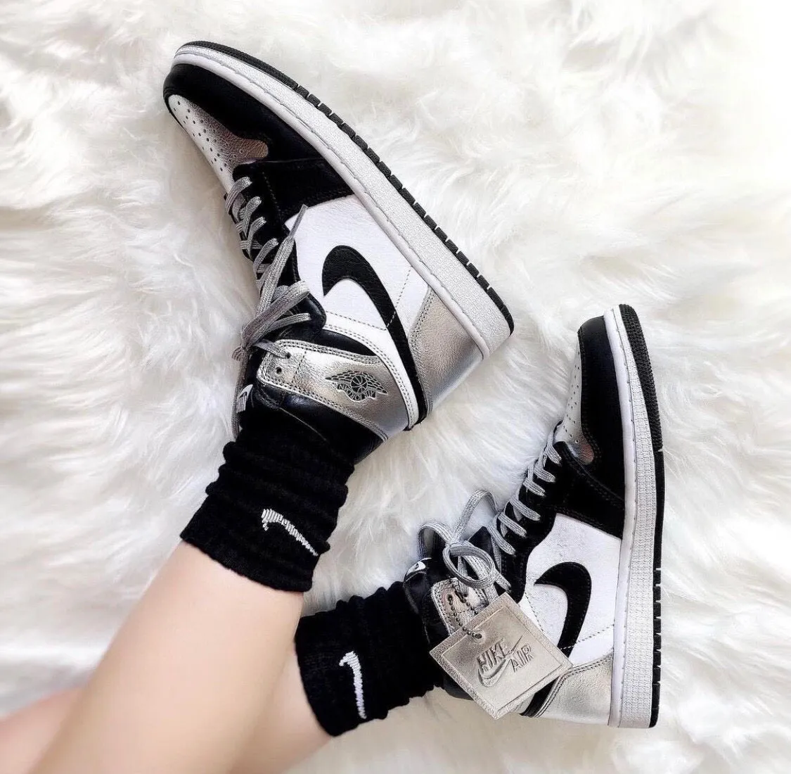 CE - AJ1 High Black Silver