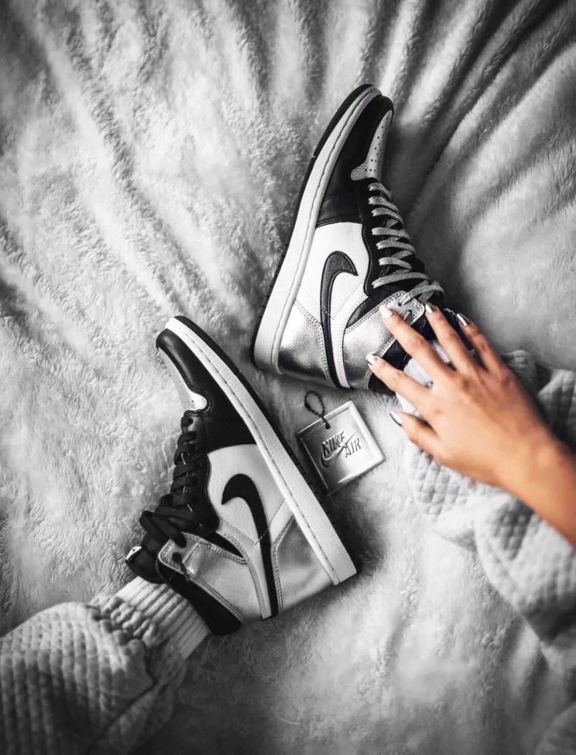 CE - AJ1 High Black Silver