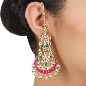 CHANDA KUNDAN FIZA EARRING