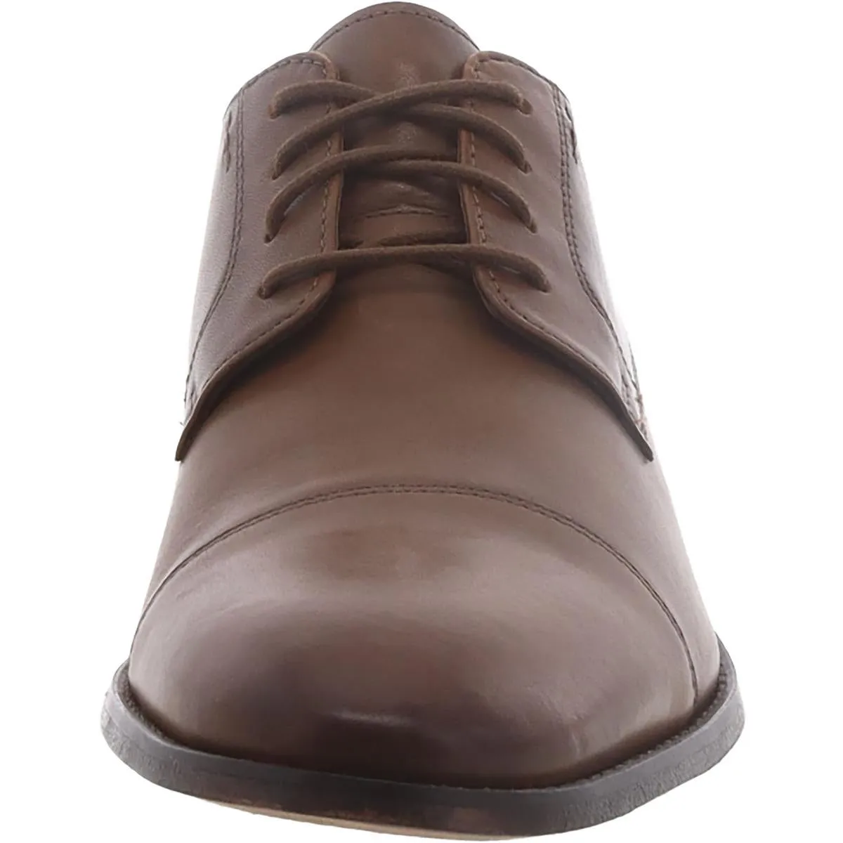 Clarks Mens Nantasket Cap Leather Lace Up Derby Shoes