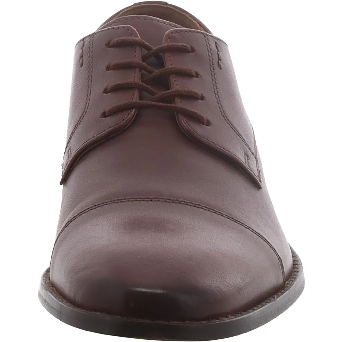 Clarks Mens Nantasket Cap Leather Lace Up Derby Shoes